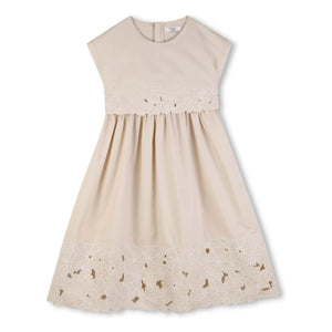 Chloé - Organic cotton embroidered dress | Powder Pink