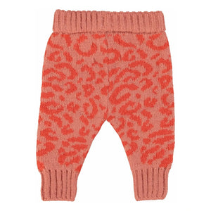 Piupiuchick - Leopard Wool Leggings | Pink
