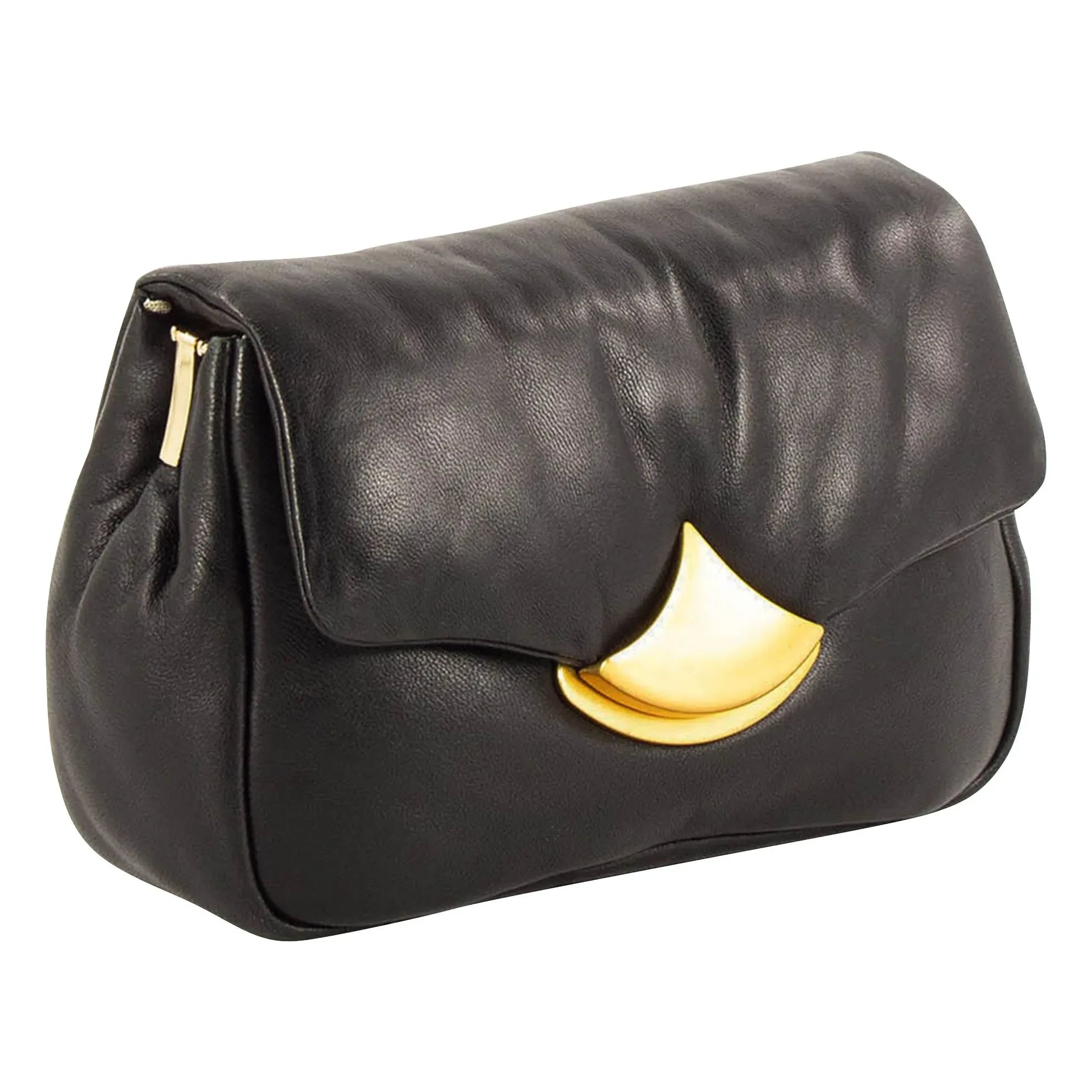 Sessùn - Diviluz Puffy Leather Bag | Black