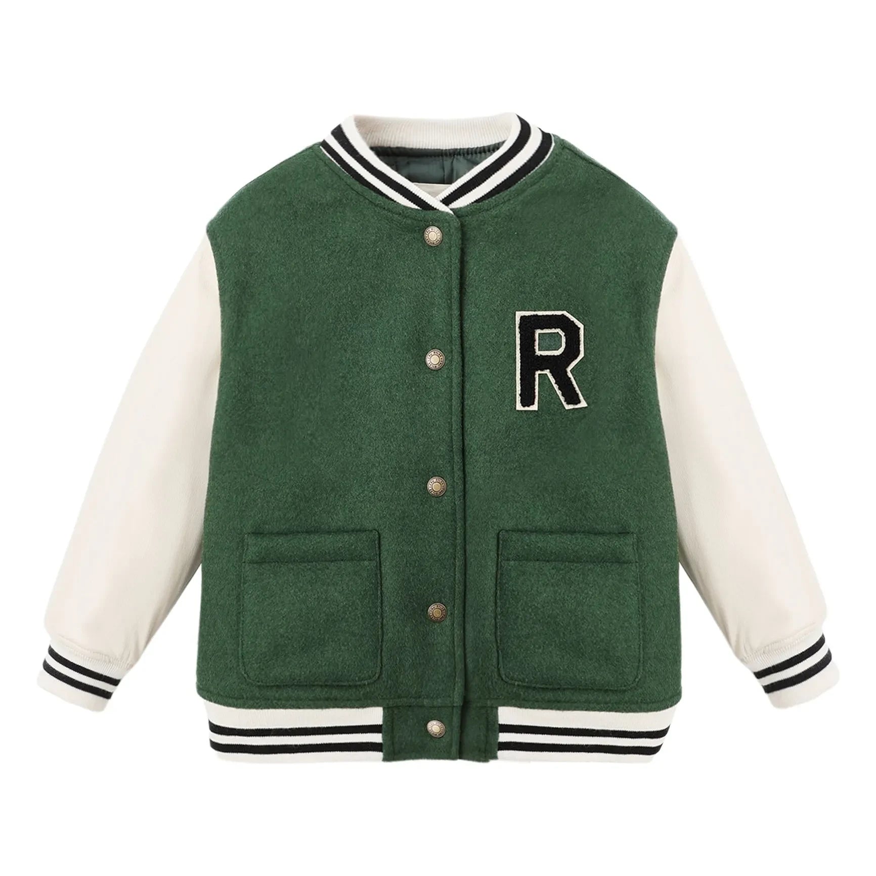 Rylee + Cru - Green Varsity Jacket