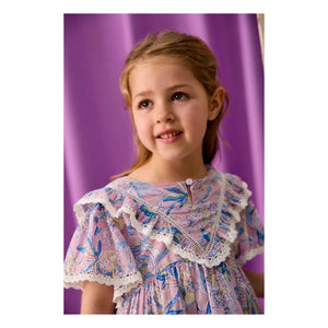 Louise Misha - Siloe Organic Cotton Dress | Purple