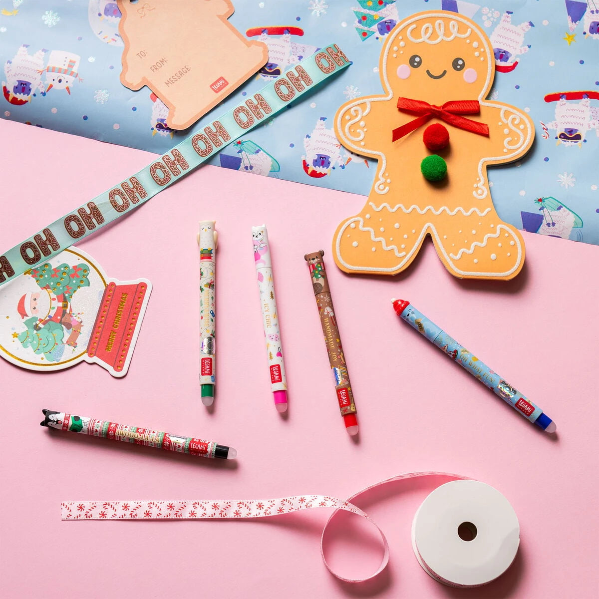 Legami - Set of Five Mini Erasable Pens - Dream Peaks