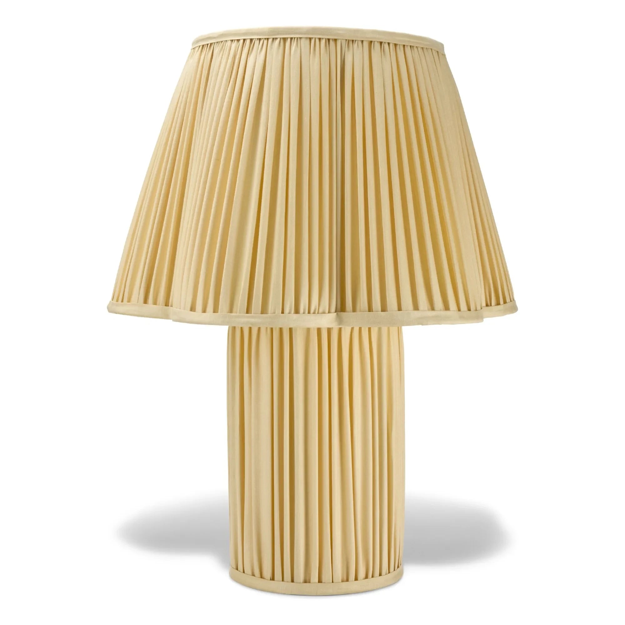 Doing Goods - Myra Silk Table Lamp | Pale Yellow