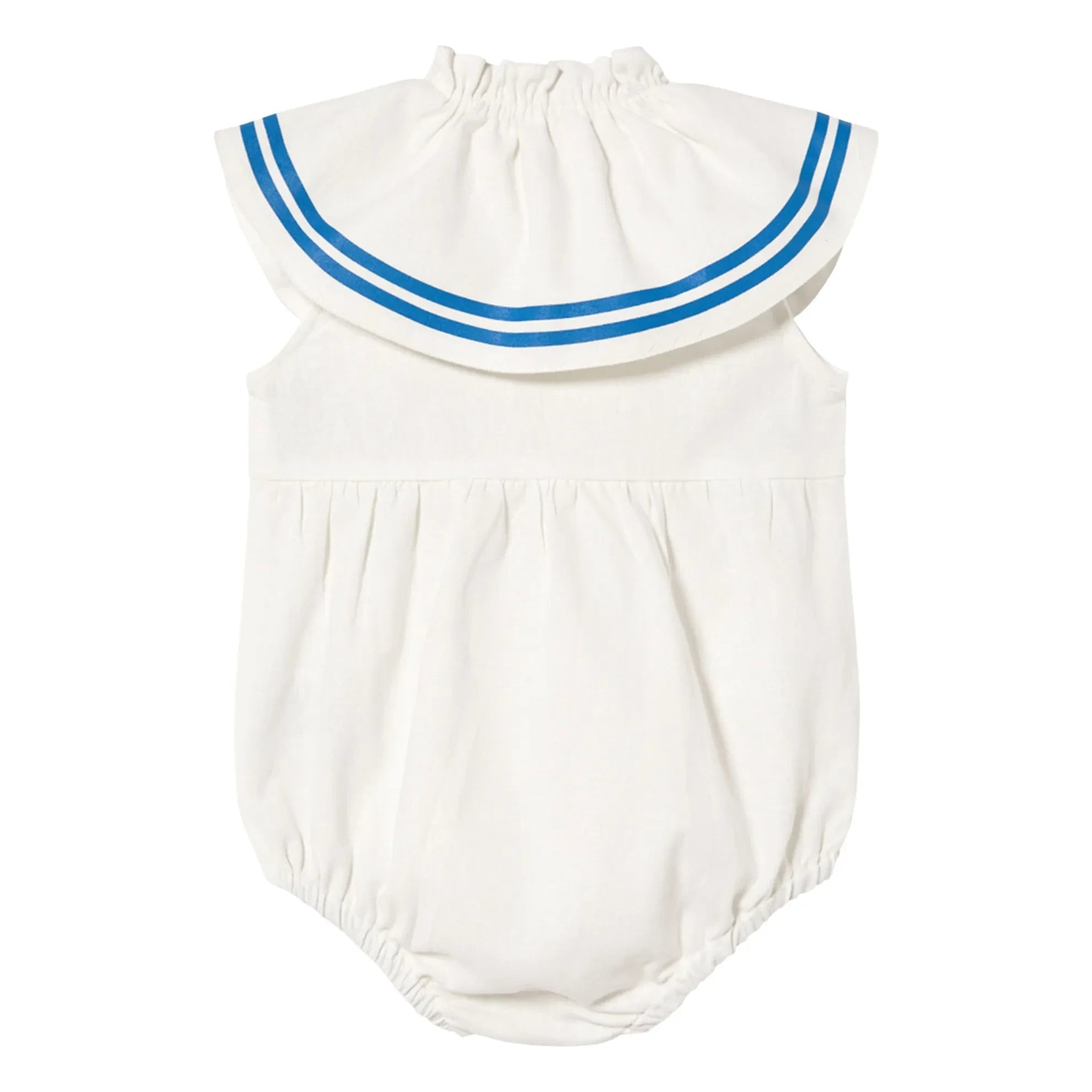Tinycottons - Linen Ruffled Bodysuit | White