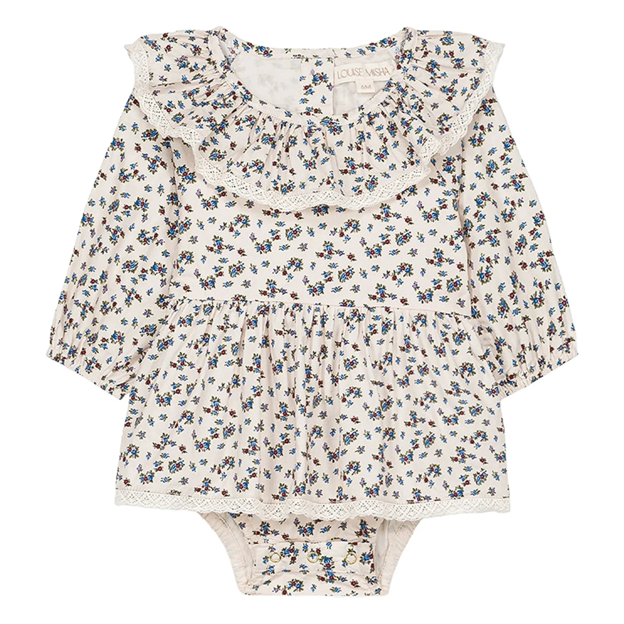 Louise Misha - India Fleurie Organic Cotton Poplin Jumpsuit | Cream