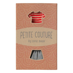 Maileg - Large Sister Mouse Knit Sweater and Skirt