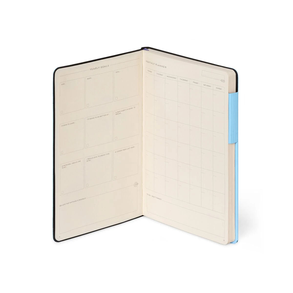 Legami - Çizgili Defter, Monokrom Yumuşak Kapak - Aura - Benim Defterim
