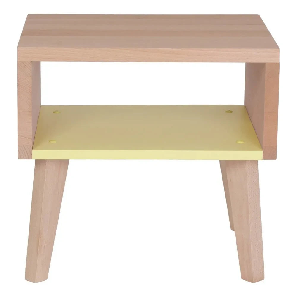 Paulette et Sacha - Notched Side Side Table | Light Yellow