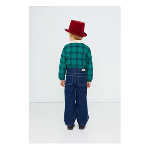 Tinycottons - Organic Cotton Plaid Polo Shirt | Green