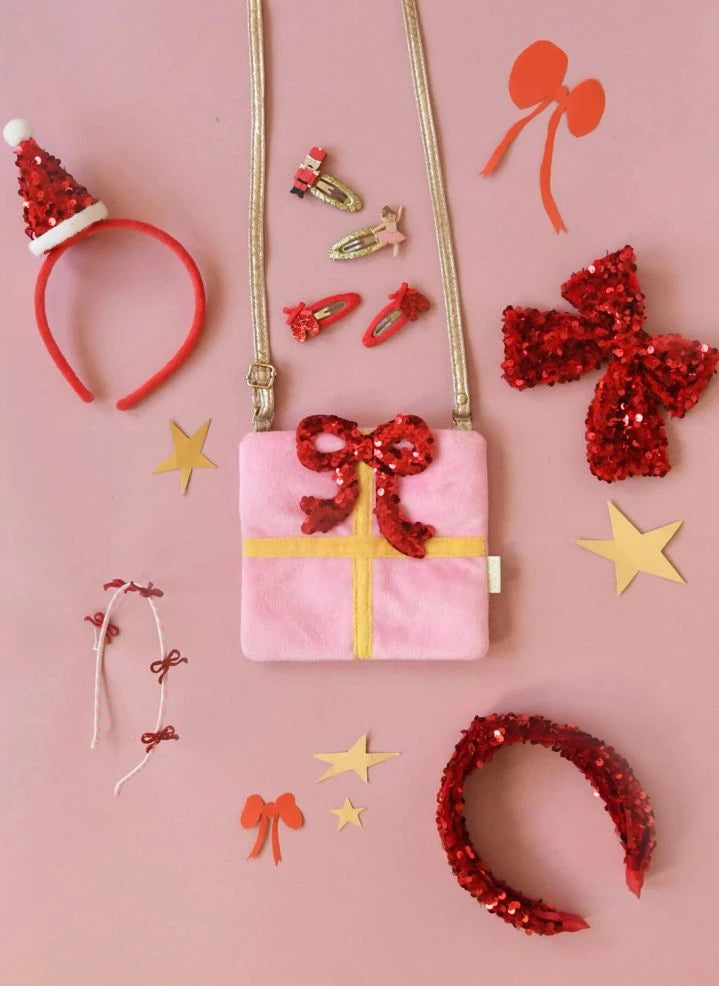 Rockahula Kids - Payetli Kadife saç bandı | Kırmızı