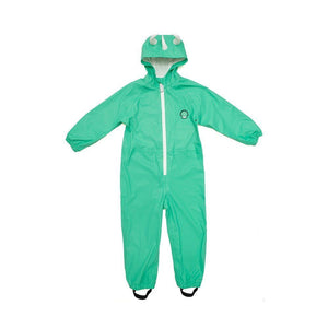 Dinoski - Spike the Dinosaur Kids Raincoat and Rain Overalls Set - 1-2 YEARS OLD 