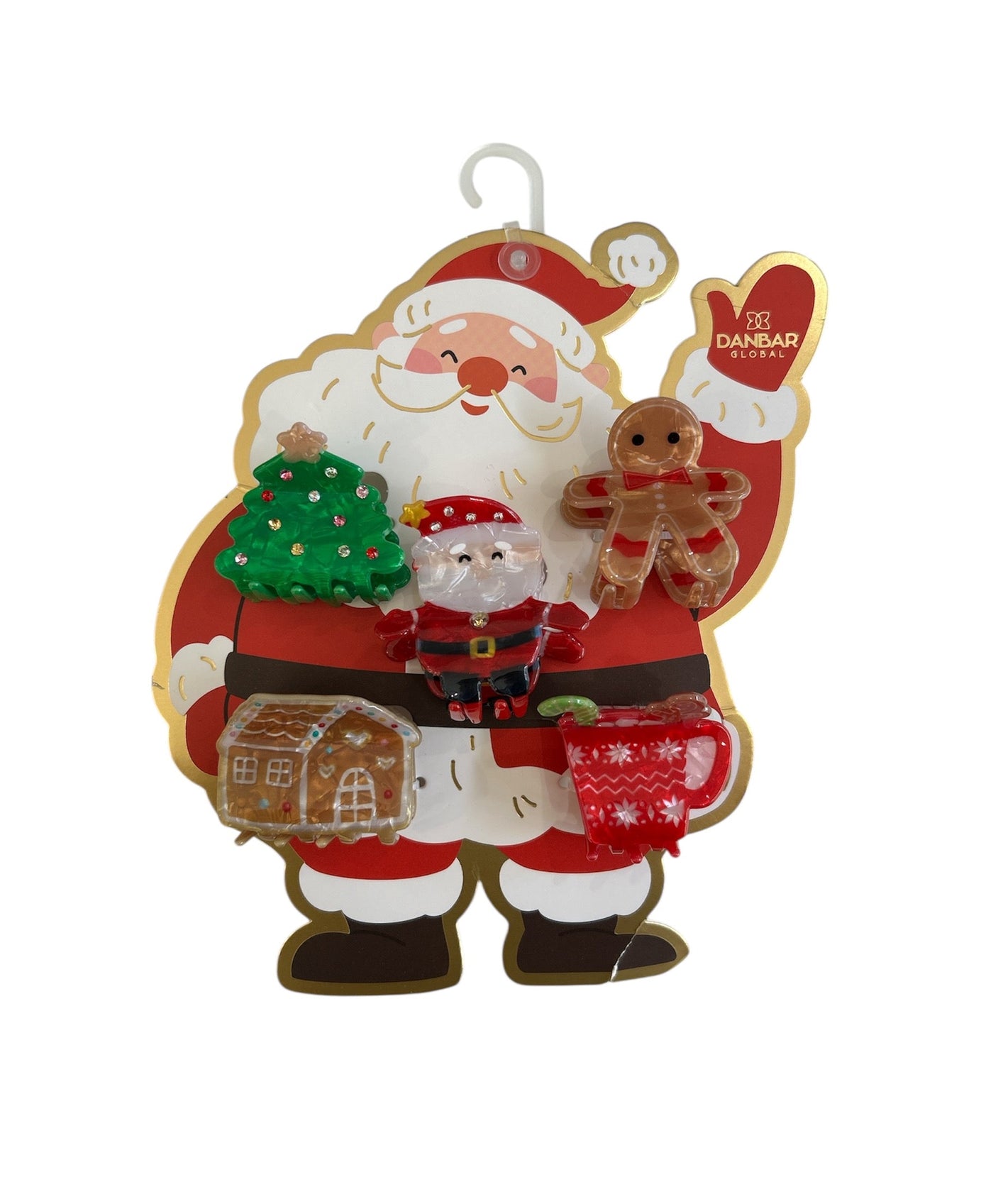 Dinossi - 5-piece Christmas New Year Children's Hair Clip Set