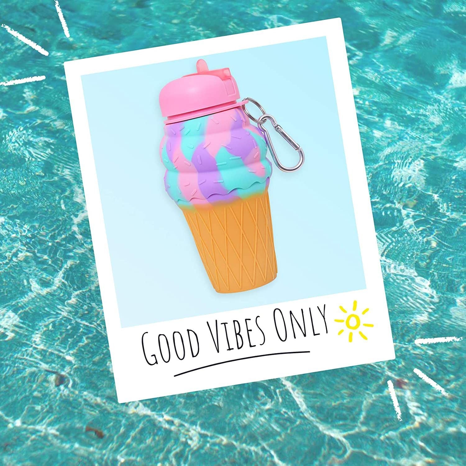 Dinossi - Ice Cream-Shaped BPA-Free Silicone Sippy Cup