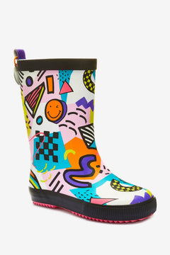 Dinossi - Foldable Fun Smile Girls Rain Boots - 32 