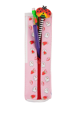 Dinossi - Scented Strawberry Milk Carton Shaped Pencil Case 