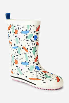 Dinossi - Confetti Printed Girls Rain Boots - 30.5 