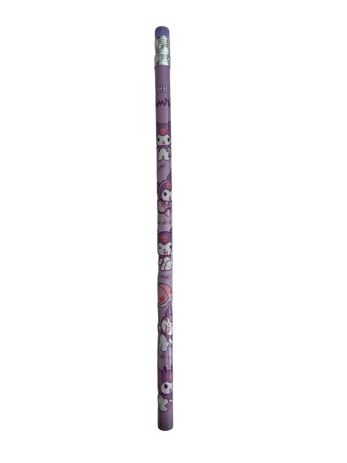 Dinossi Kuromi - HB Pencil with Eraser - Light Purple