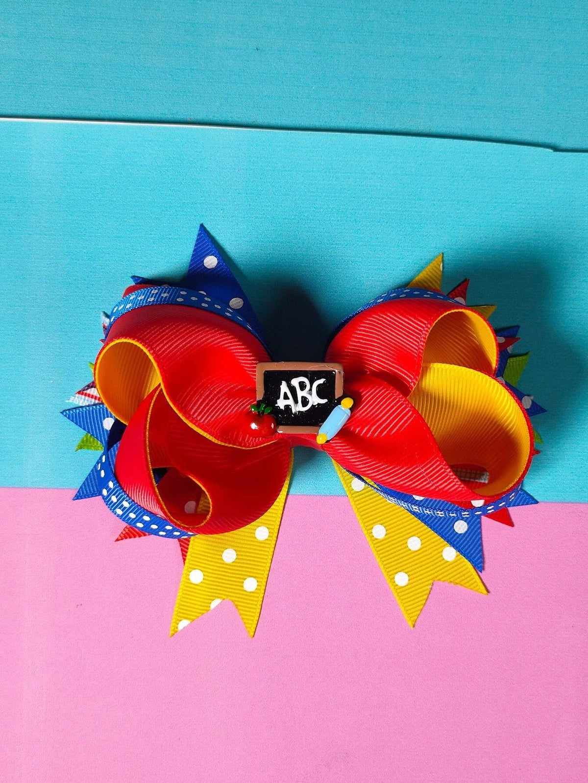 Dinossi - School ABC Design Girls Hair Clip 