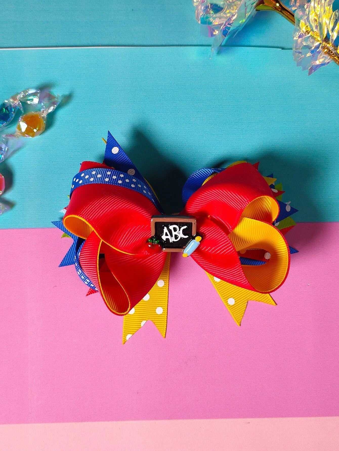 Dinossi - School ABC Design Girls Hair Clip 