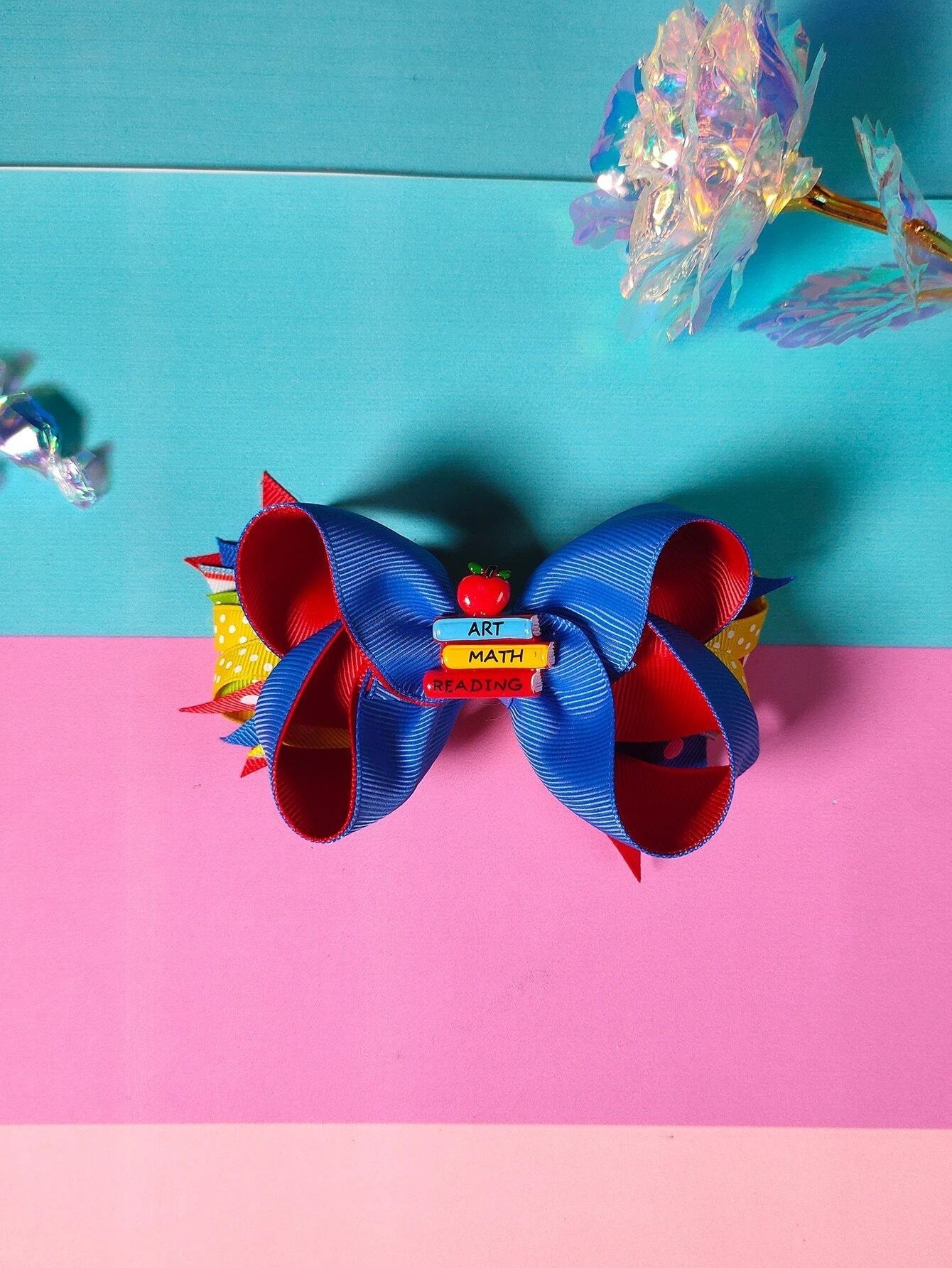 Dinossi - School Love Designed Girls Hair Clip 