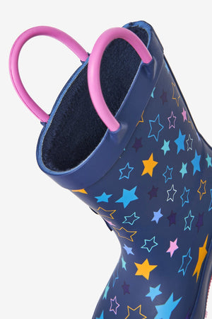 Dinossi – Room Of The Broom Sweet Witch Patterned Soft Sole Girls Rain Boots - 29 
