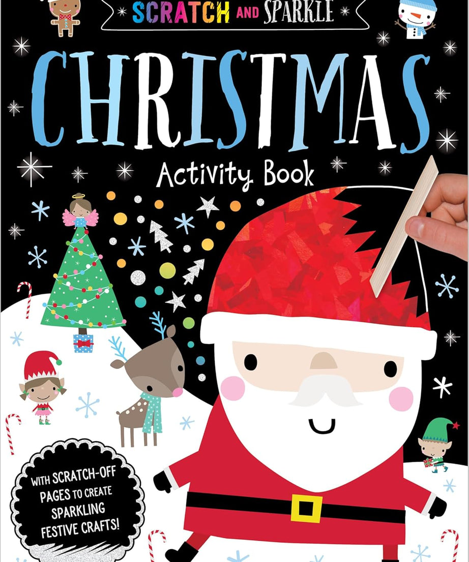 Dinossi - Scratch and Sparkle English Christmas Activity Book