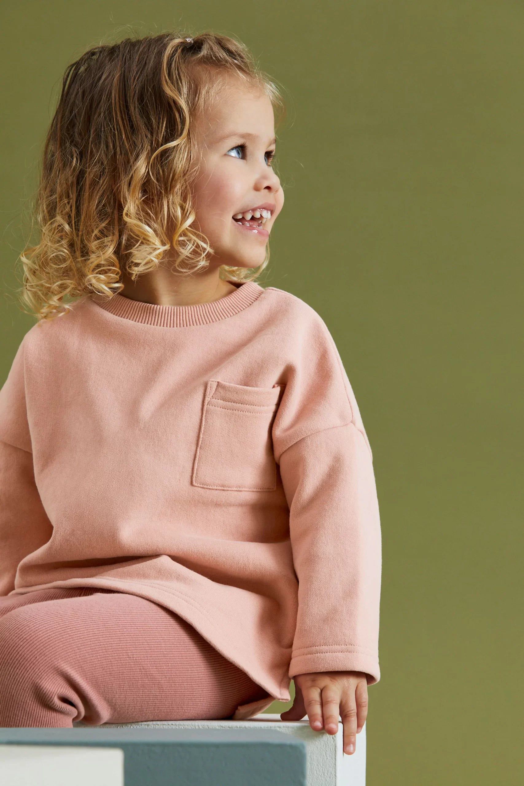 Dinossi - Soft Pink Sweater and Tights Tracksuit - 6-7 Years
