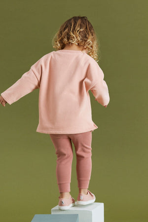 Dinossi - Soft Pink Sweater and Tights Tracksuit - 6-7 Years
