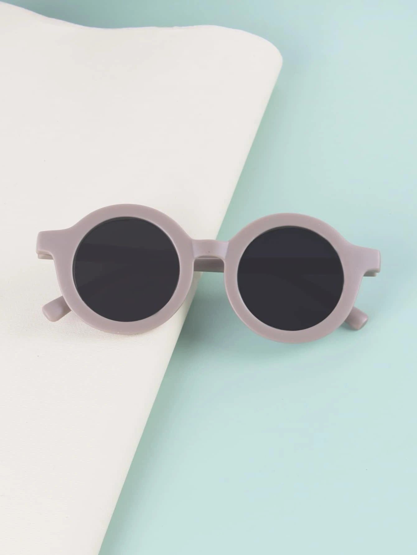 Dinossi - Sustainable Grey Round Kids Sunglasses 