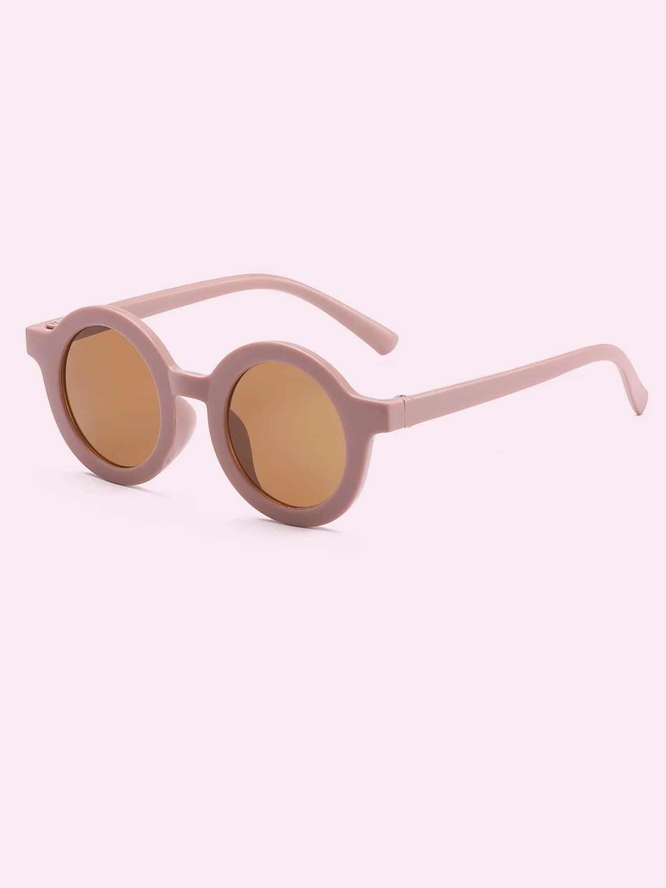 Dinossi - Sustainable Dark Purple Round Kids Sunglasses 