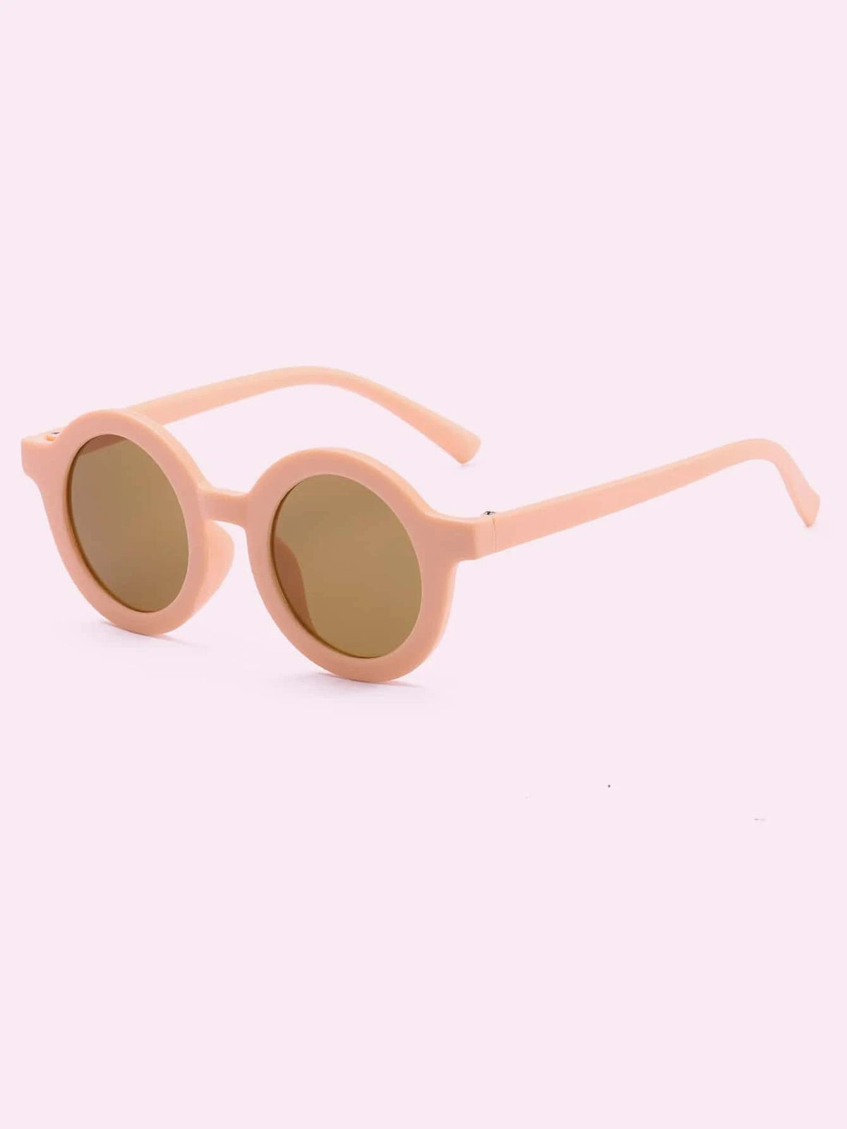 Dinossi - Sustainable Pink Round Kids Sunglasses 