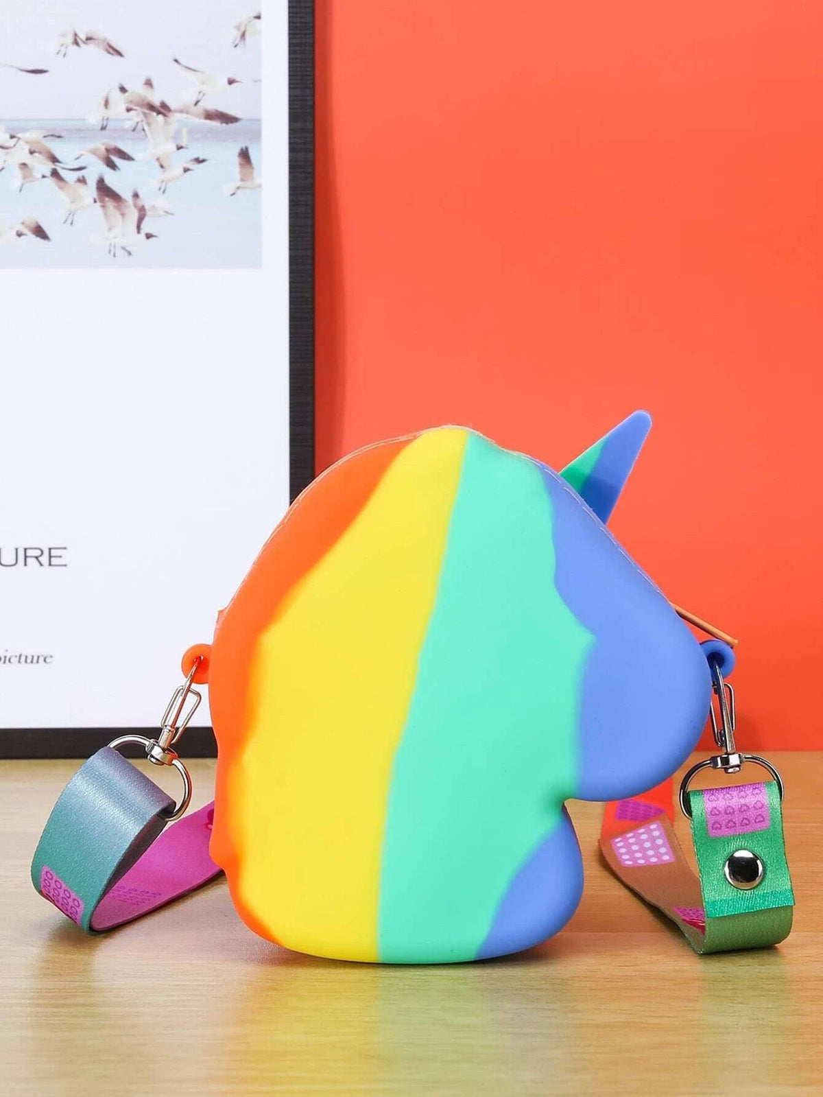 Dinossi - Unicorn Horse Shaped Popit Design Girls Shoulder Bag 