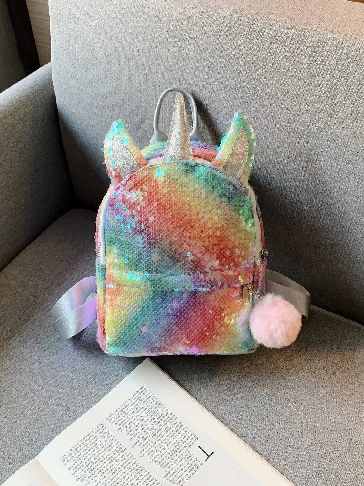 Dinossi - Unicorn Shiny Sequined Girls Backpack 
