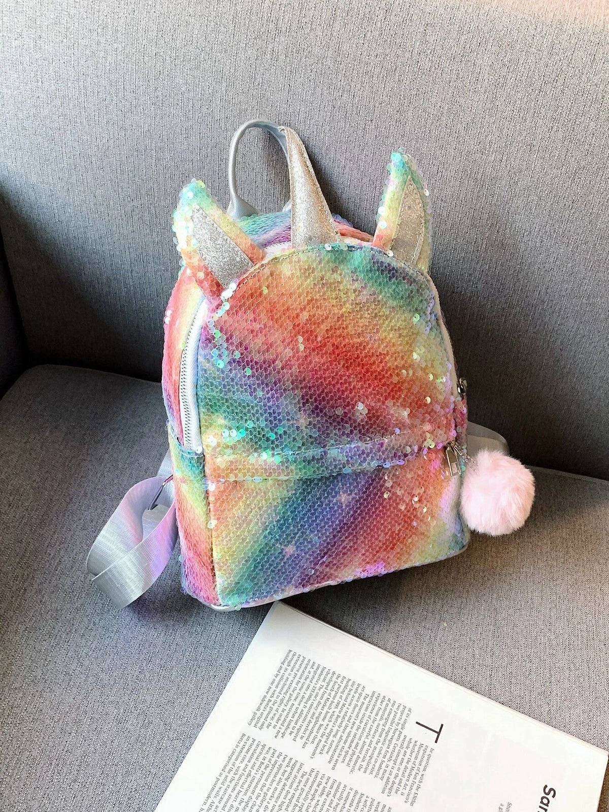 Dinossi - Unicorn Shiny Sequined Girls Backpack 