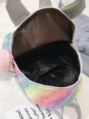 Dinossi - Unicorn Shiny Sequined Girls Backpack 