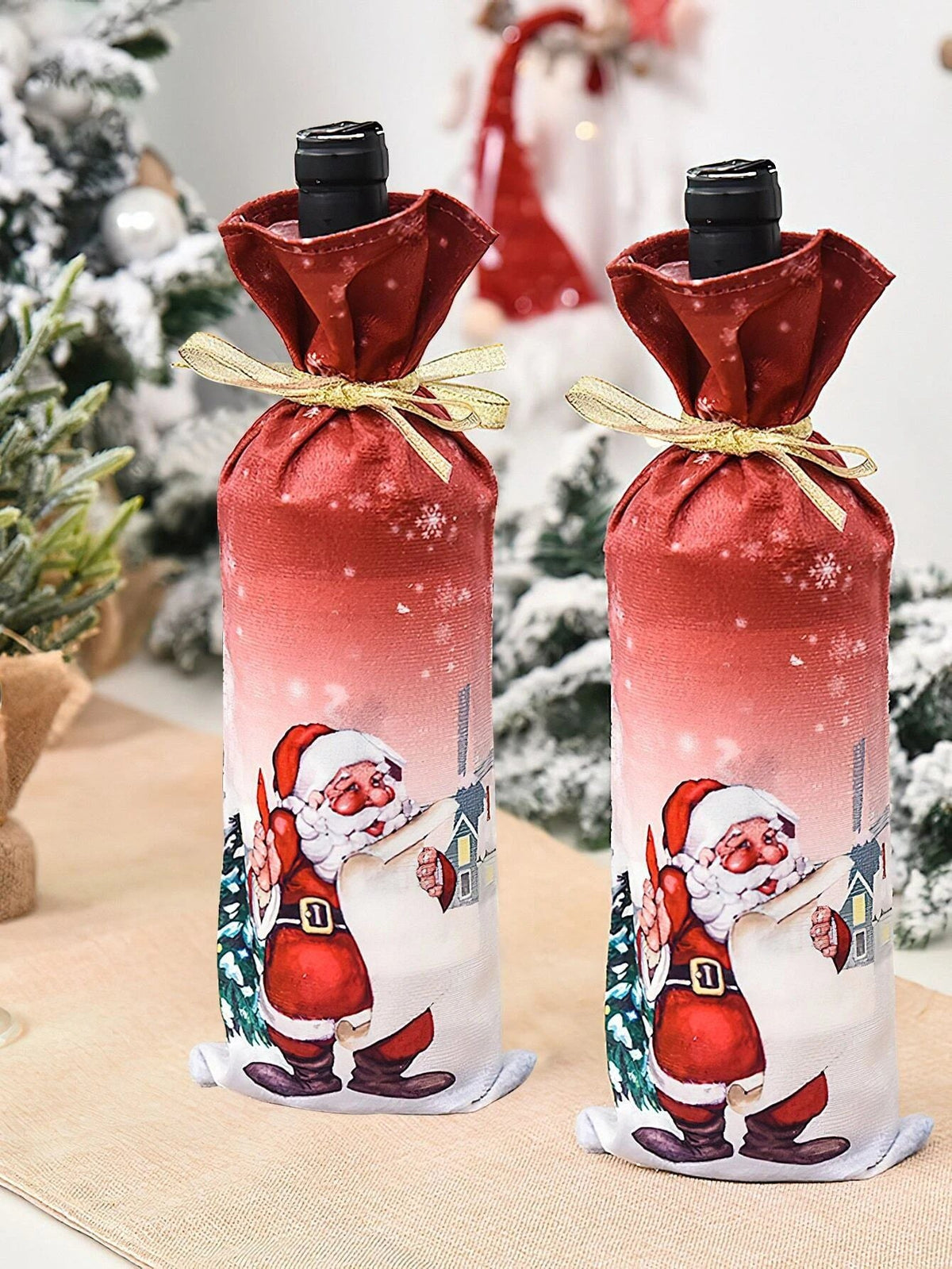 Dinossi - Christmas Santa Claus Wine Bottle Dress Up 