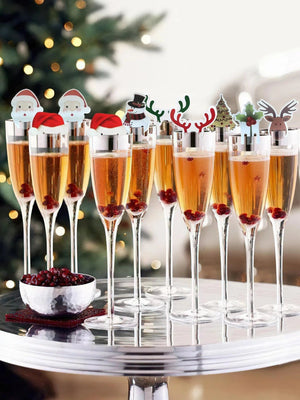 Dinossi - New Year Party Glass Decorations Head 10 Pieces 