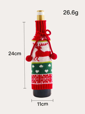 Dinossi - New Year's Eve Knitwear Special Design Wine Bottle Dress 