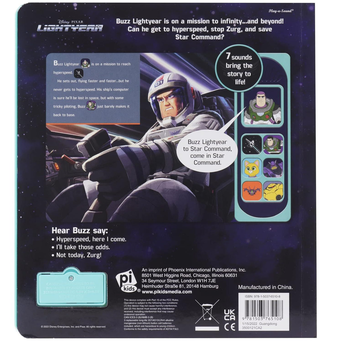 Disney Pixar Buzz Lightyear - English To Infinity and Beyond Interactive Audiobook