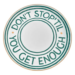 Bitossi - Don't Stop Plate | Green