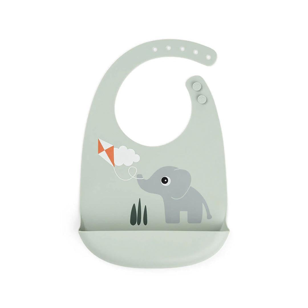 Done by Deer Silicone Bib - Playground Green-Bibs-Playground Green-0+ | Natural Baby Shower