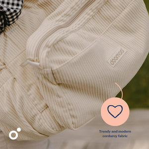 Doomoo Changing Bag - Fluffy Corduroy Beige-Changing Bags-Fluffy Corduroy Beige- | Natural Baby Shower