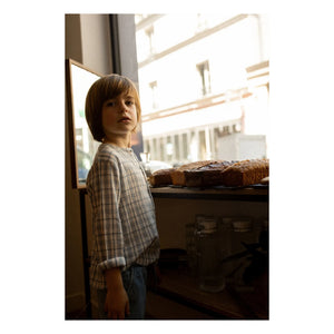 Louis Louise - Kurta Uncle Checkered | Blue