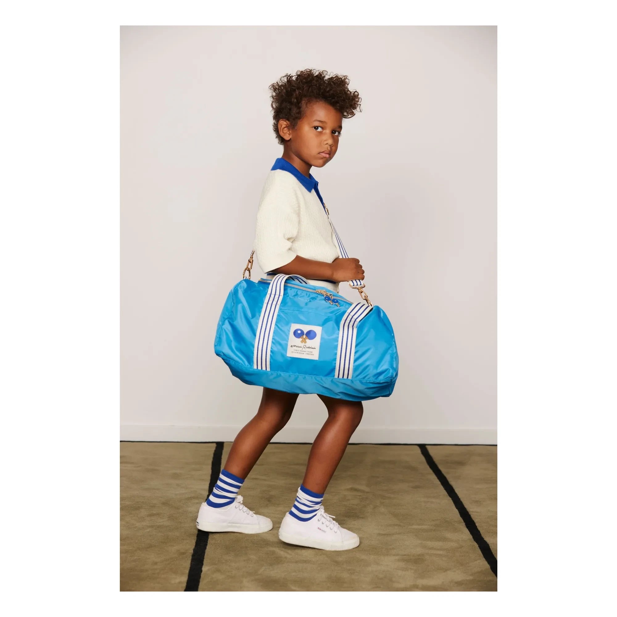 Mini Rodini - Organic Cotton 7 Pairs Ping Pong Socks | Blue