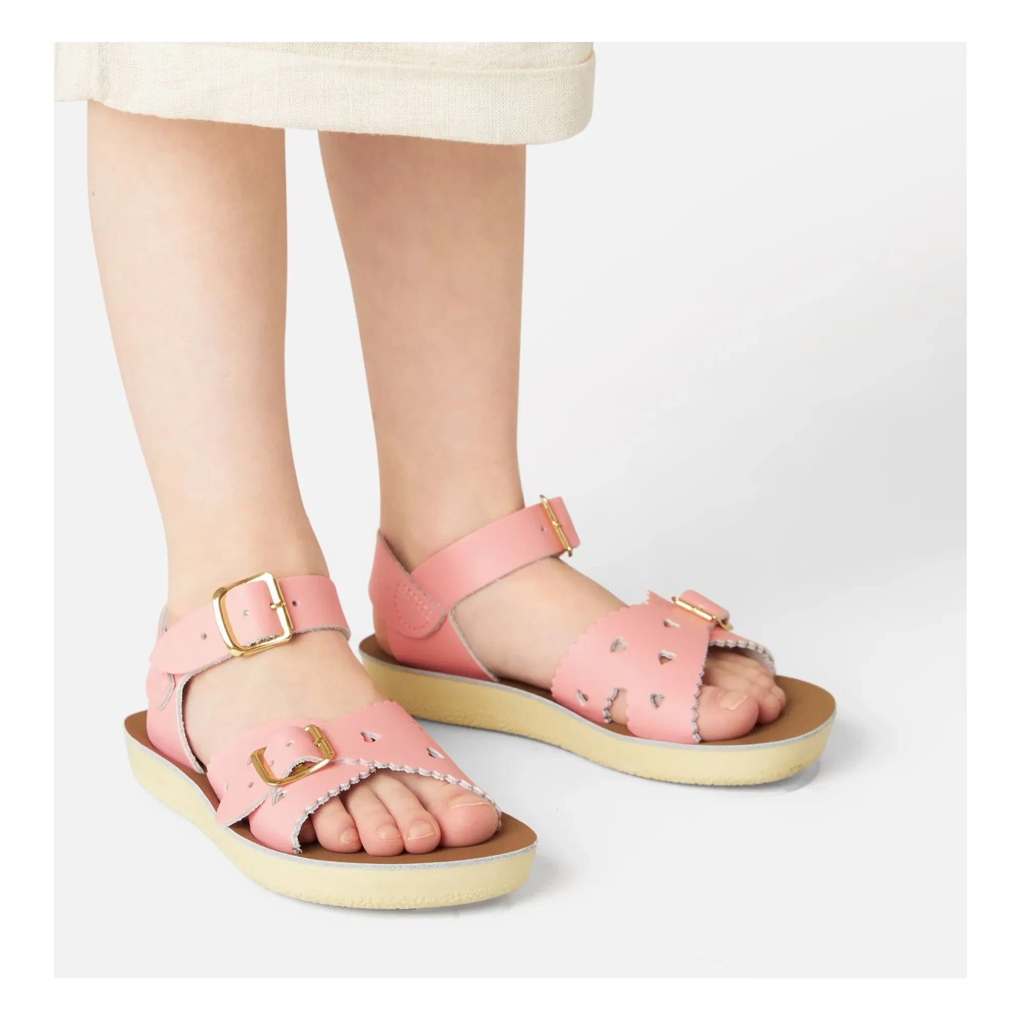 Salt-Water - Sweetheart Waterproof Leather Sandals | Light Pink