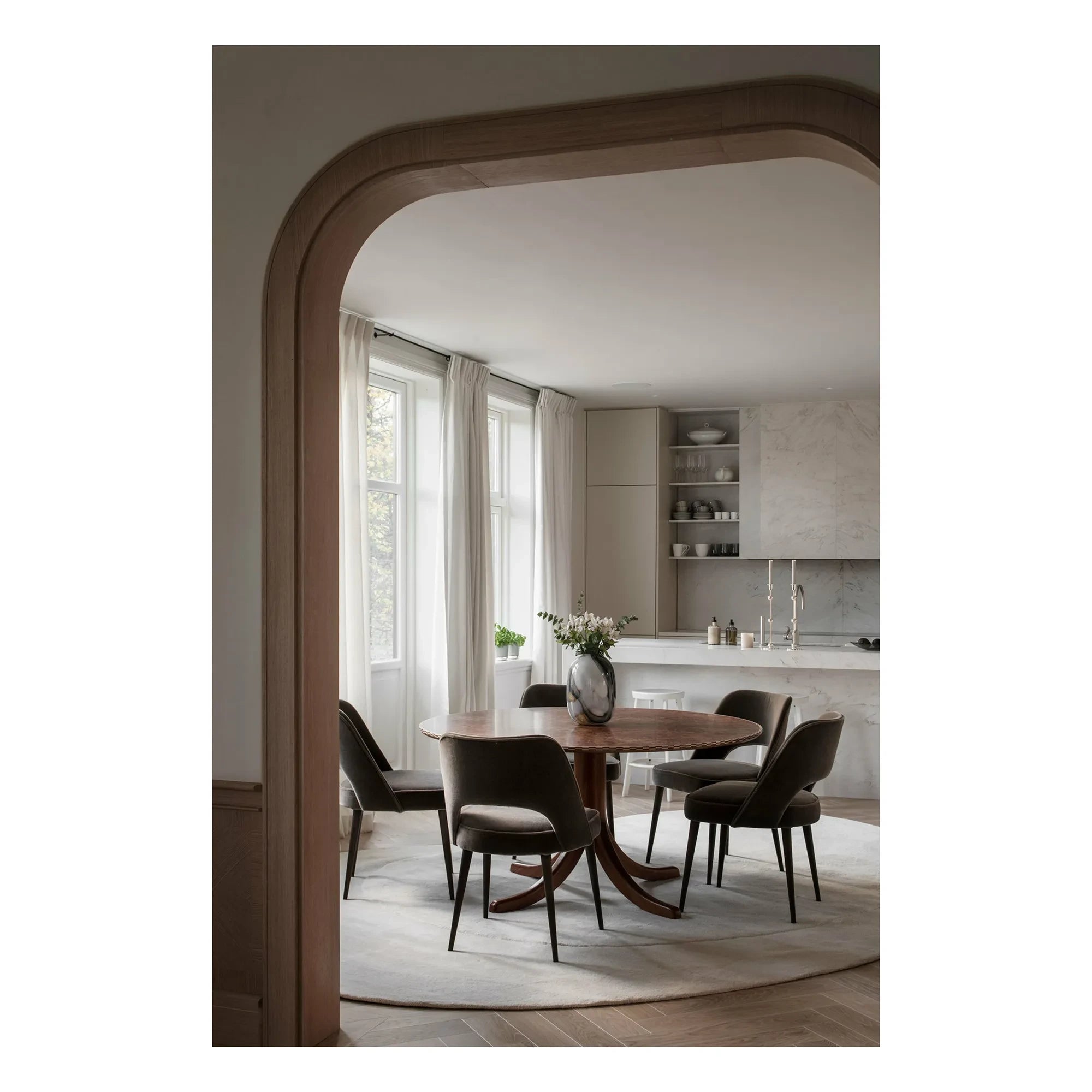 Layered - Remnant Wool Rug | White