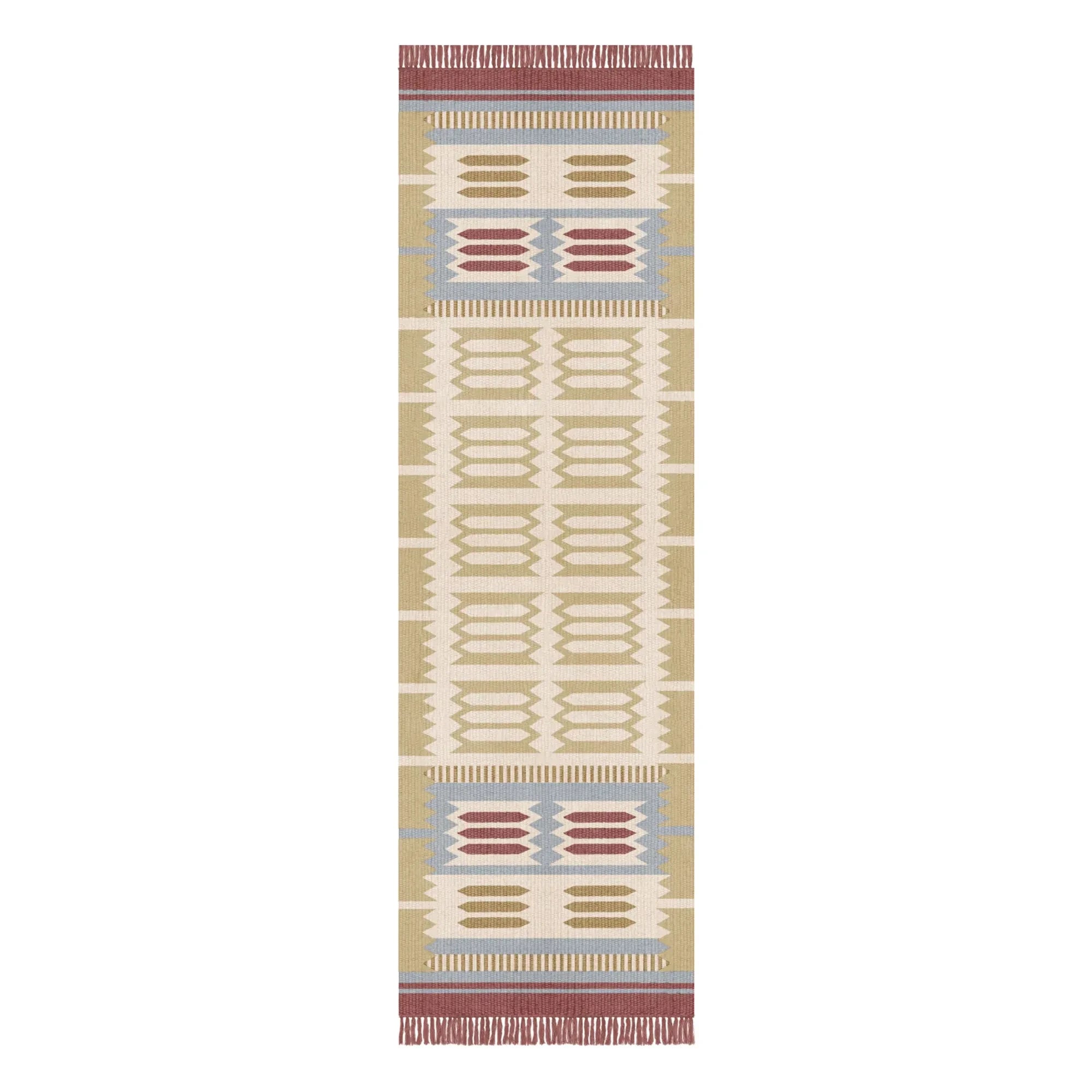 Layered - Röllakan Hilma Wool Runner Rug | Dark Beige