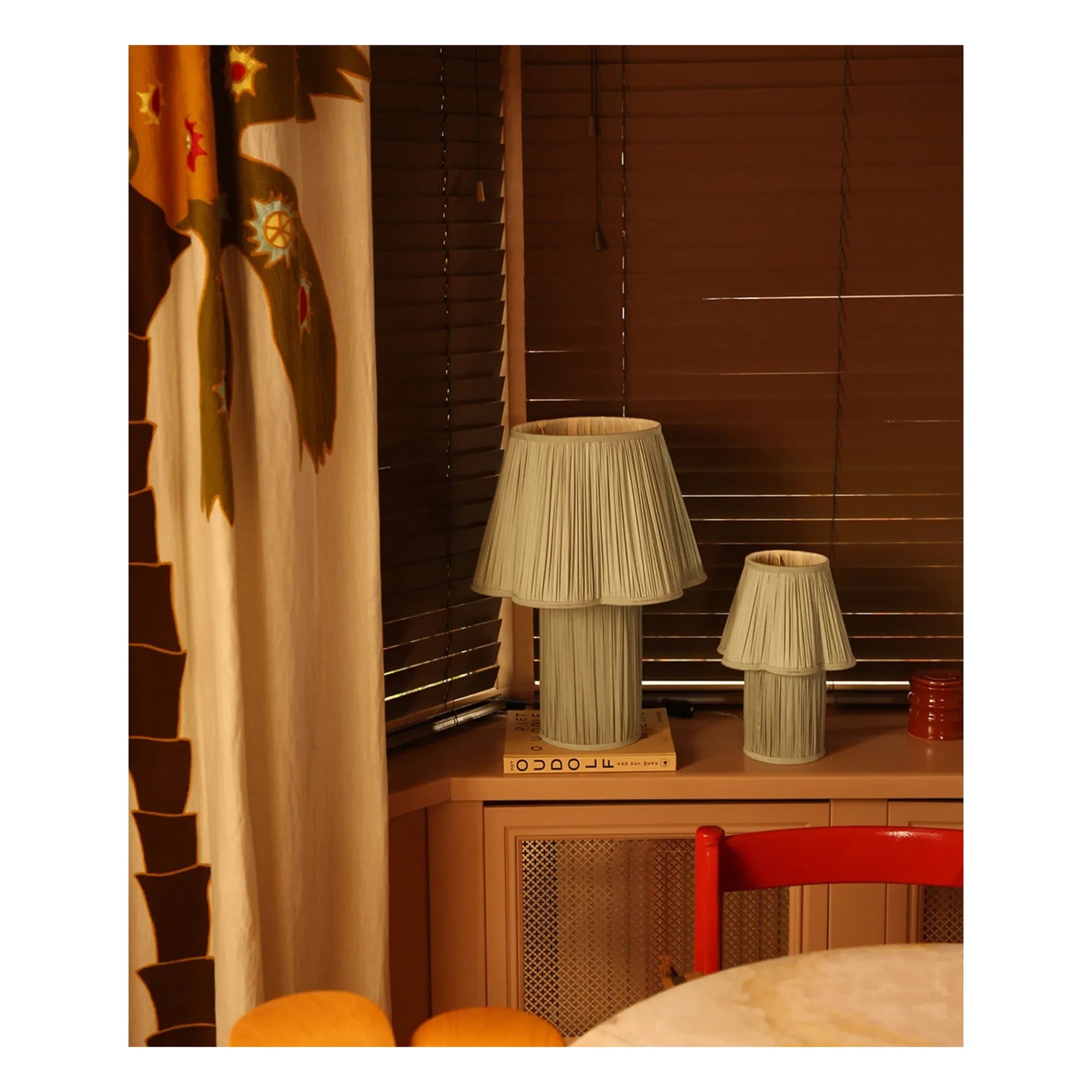Doing Goods - Myra Silk Table Lamp | Sage