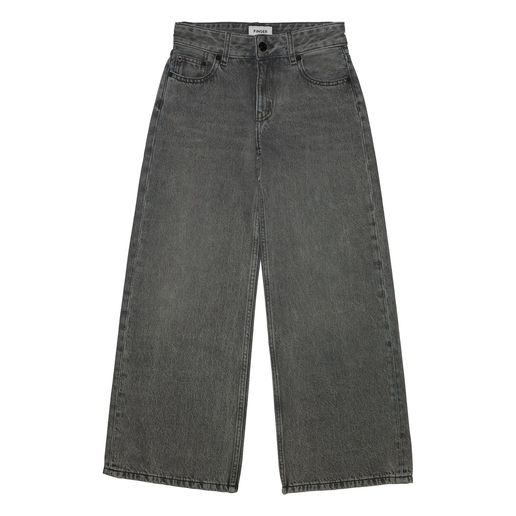 Finger in the Nose - Jean Large April | Gray Denim