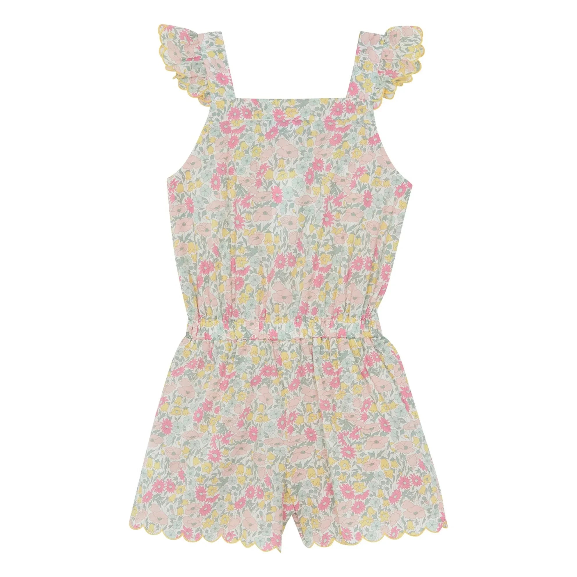 Tartine et Chocolat - Feston Liberty Romper | Yellow